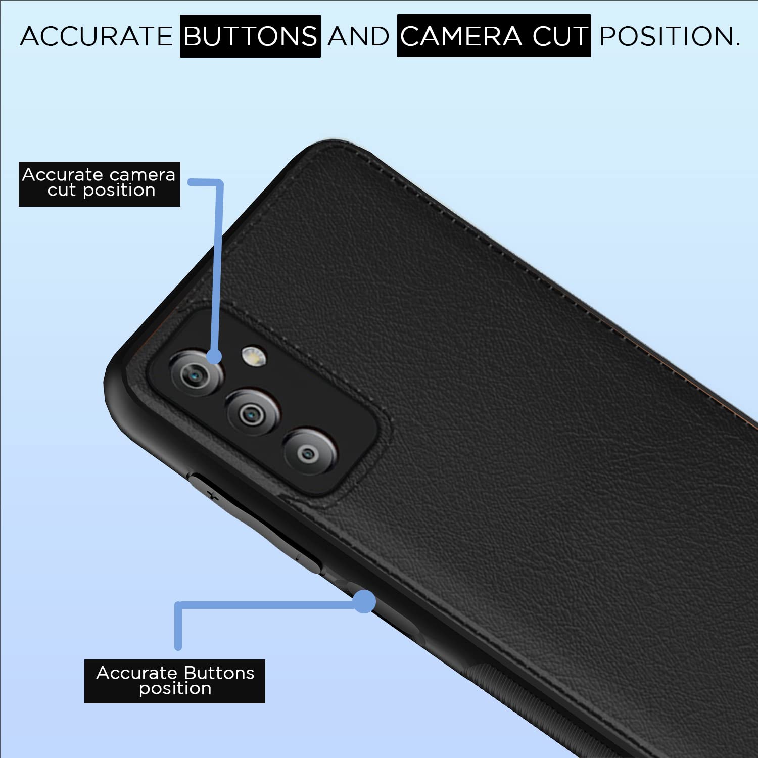 Pikkme black Leather back cover for Samsung A14 5G – photo 6