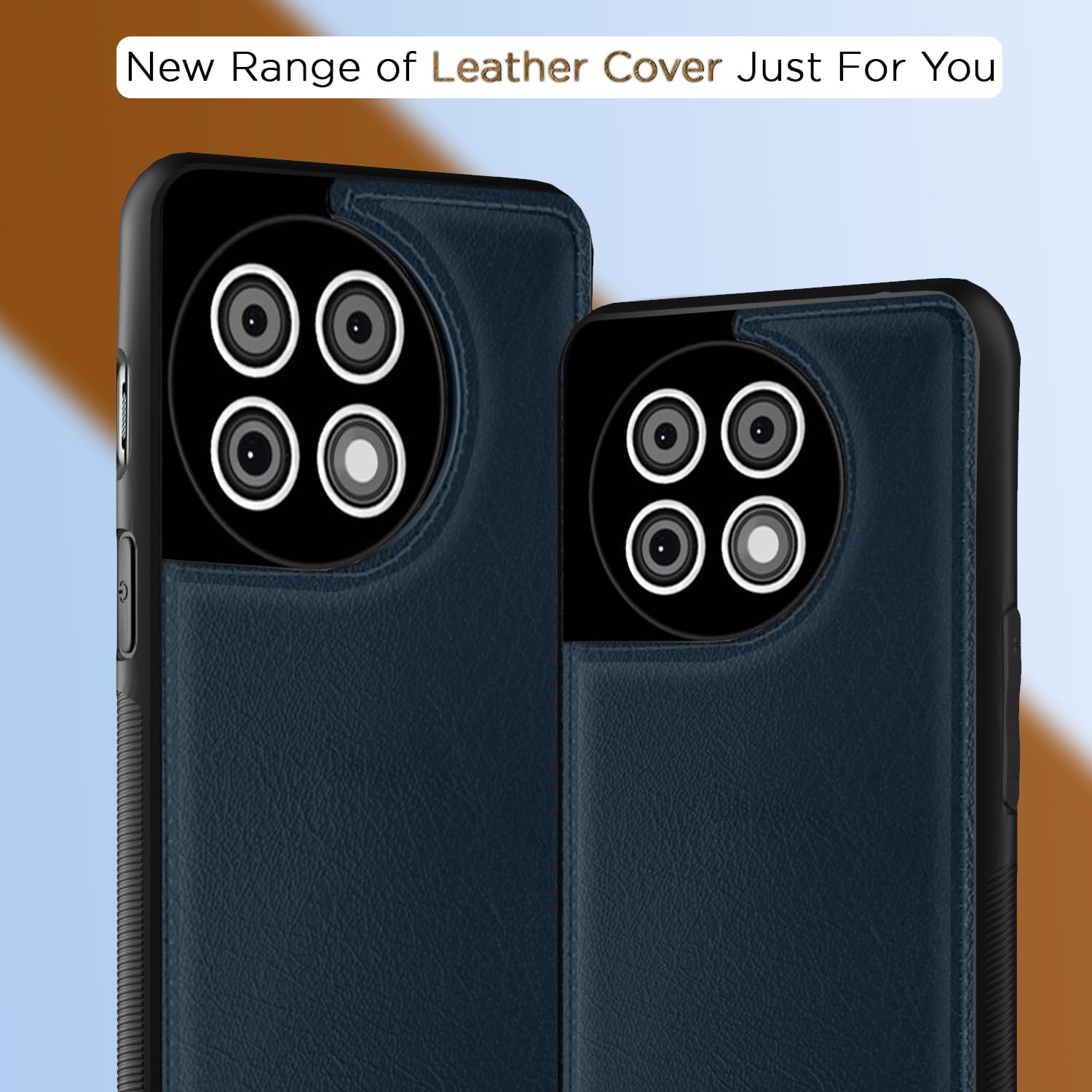 Pikkme blue Leather mobile cover for OnePlus 11R 5G – photo 7