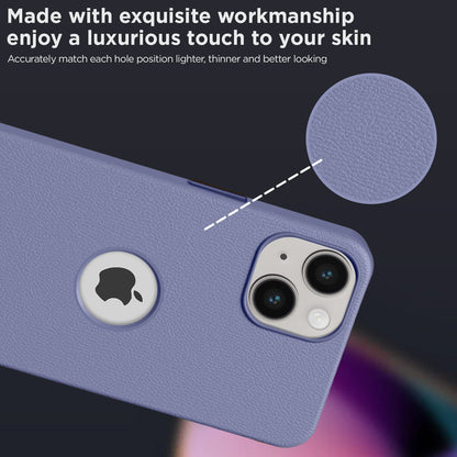 iPhone 14 Leather back cover in wisteria by Pikkme – photo 7