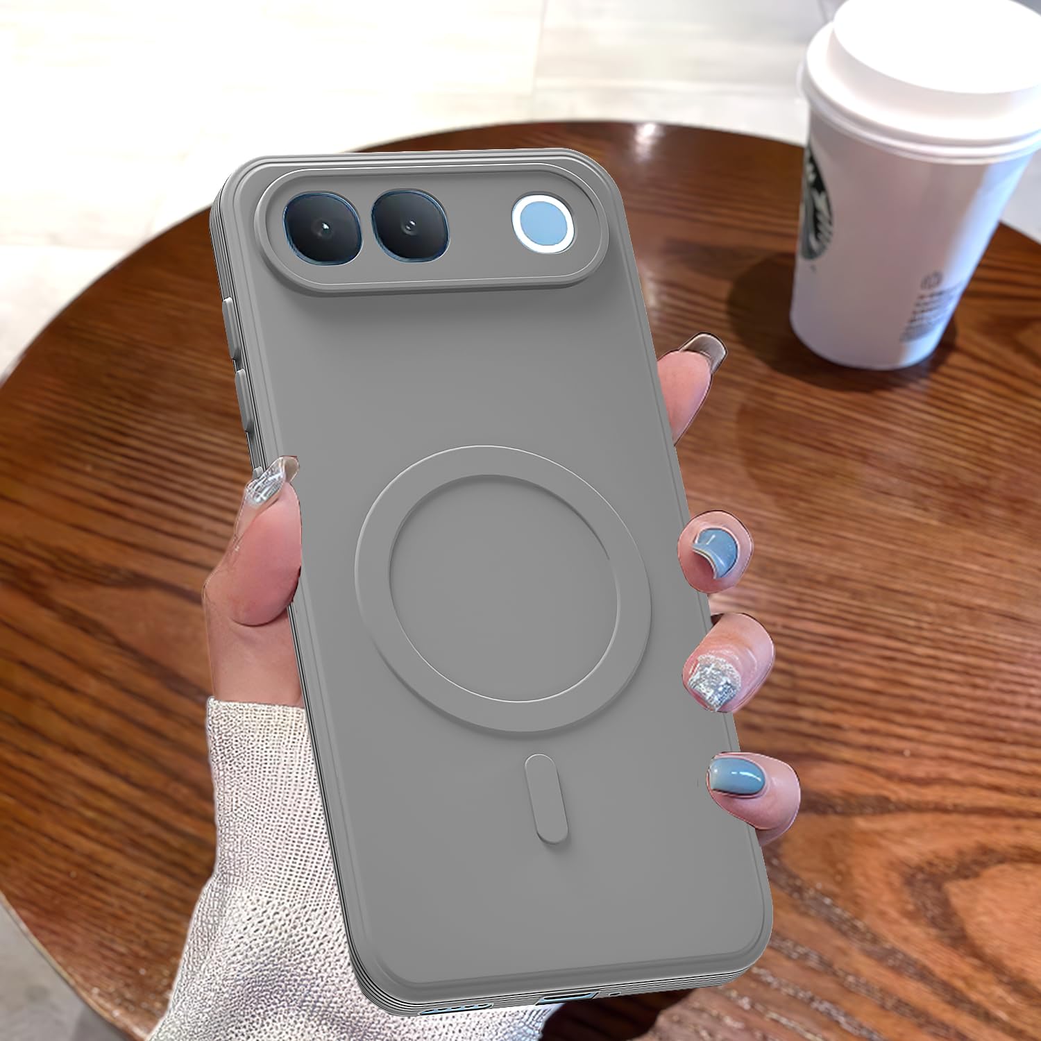 Pikkme grey MagSafe phone cover for Vivo S2/iQOO Z11 5G – photo 7