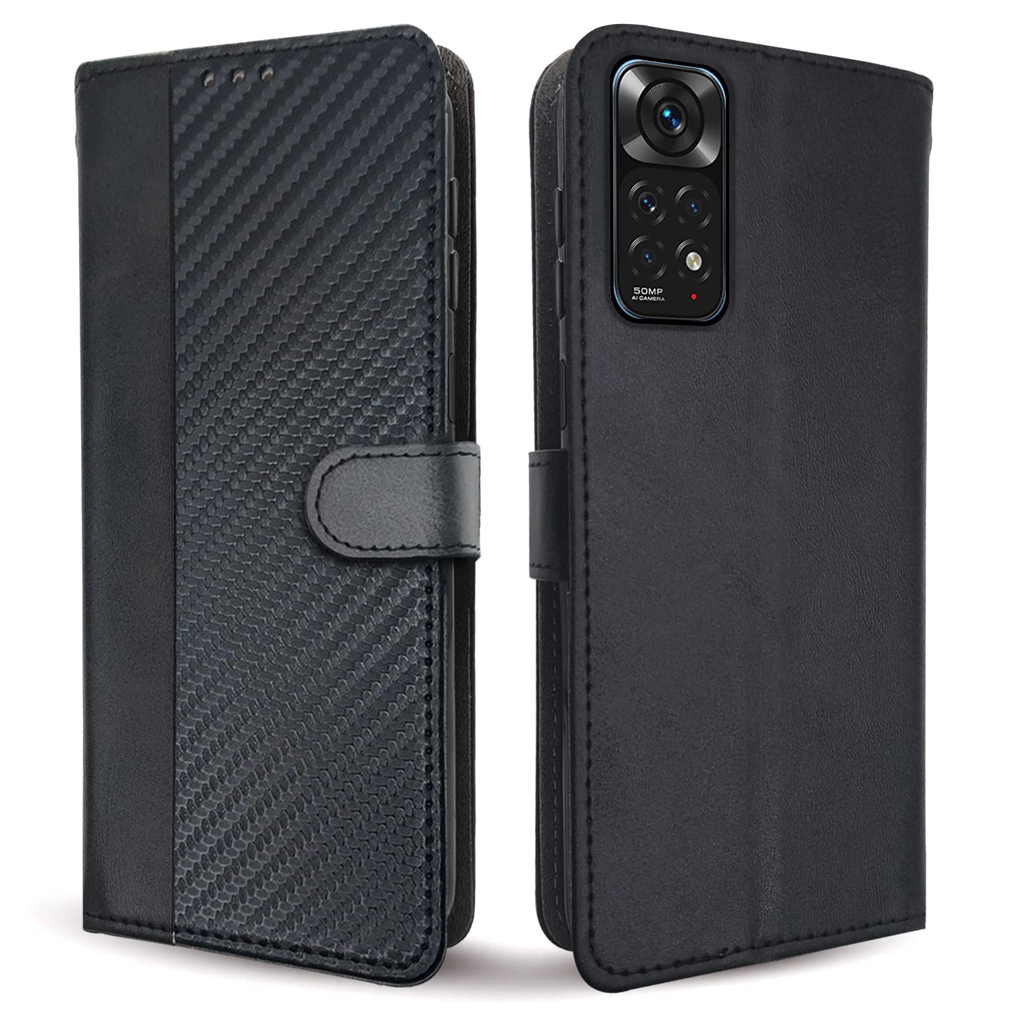 Pikkme Redmi Note 11/Note 11s Wallet black flip case