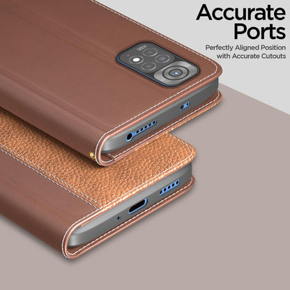 Redmi Note 11/Note 11s flip cover in tan by Pikkme – photo 2