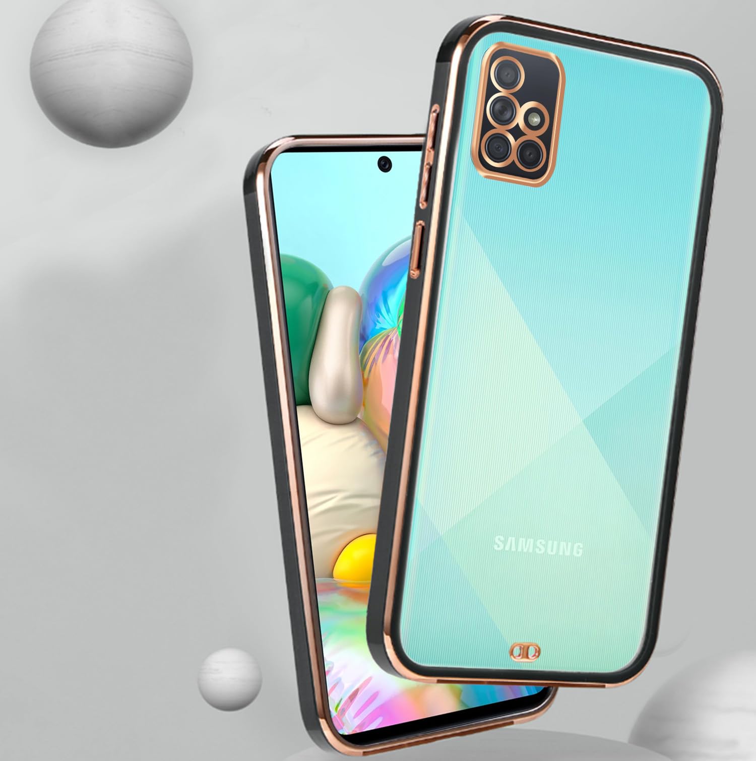 Black Chrome back cover for Samsung A71 – Pikkme – photo 5