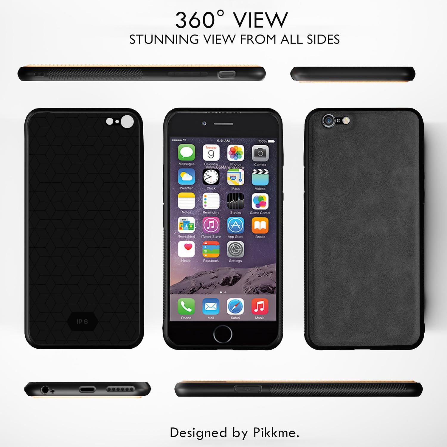 Grey Leather back cover for iPhone 6/6S – Pikkme – photo 2