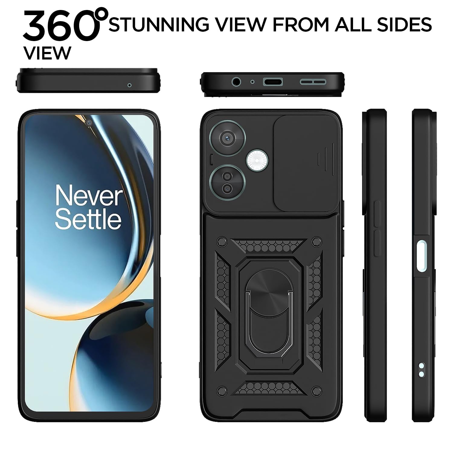 Black D10 Camera Shield mobile cover for OnePlus Nord CE 3 Lite/Nord N30 5G – Pikkme – photo 5