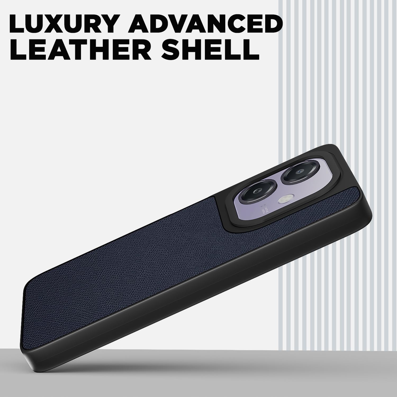 Pikkme Oppo A3x 5G/A3x 4G Leatherback blue back cover – photo 2