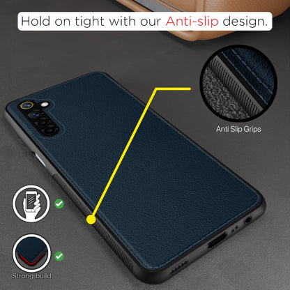 Pikkme Realme 6 Leatherback Back Case | Blue
