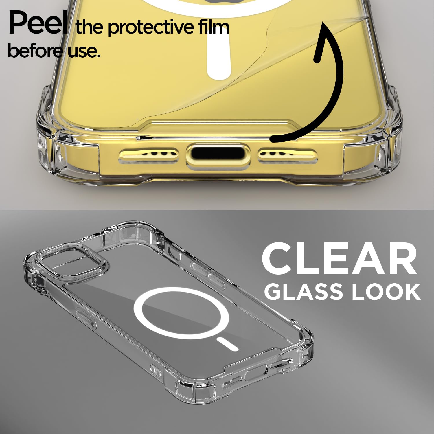 iPhone 11 MagSafe back cover in transparent mag-safe by Pikkme – photo 3