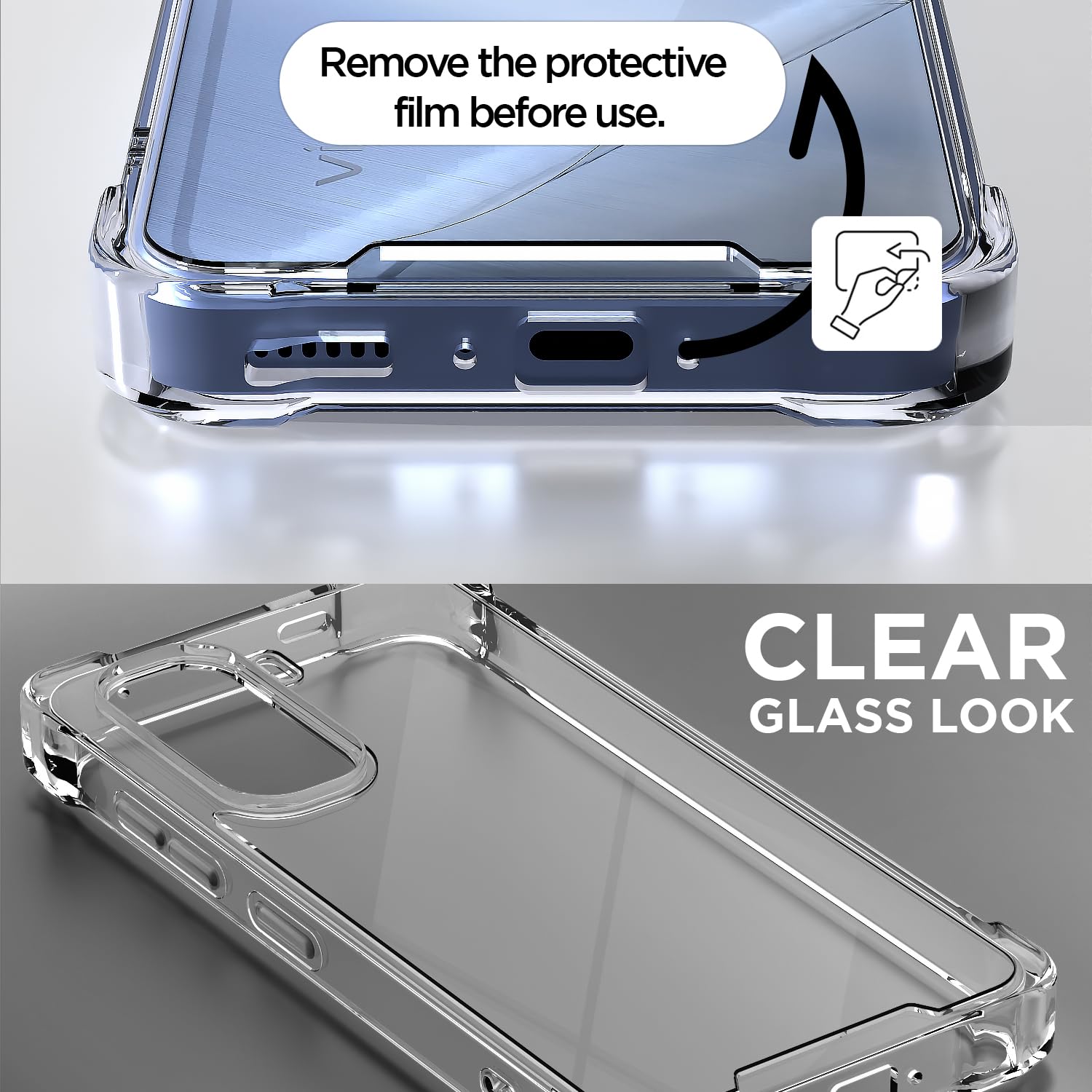 Pikkme Vivo T5 Pro 5G PC-TPU transparent phone cover – photo 3