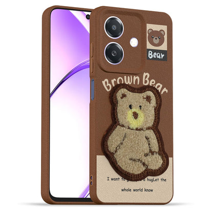 Pikkme brown back cover for Oppo A3x 5G/A3x 4G/A3 5G