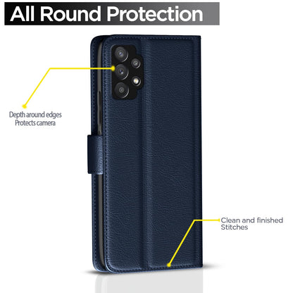 Pikkme Samsung M32/A32 5G Button blue flip cover – photo 4