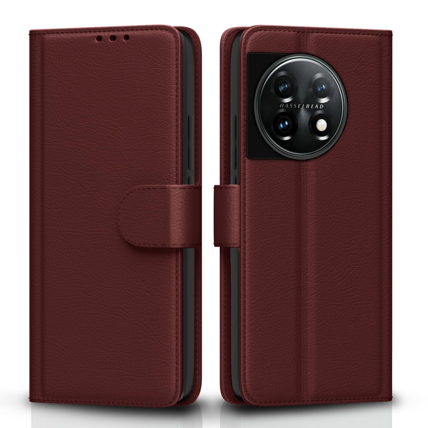 Brown Wallet flip cover for OnePlus 11 5G – Pikkme