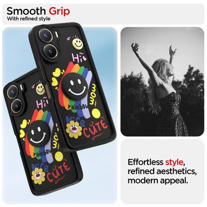 Pikkme black mobile back cover for Vivo T2X/Y16/Y56 5G/T2X/Y56 – photo 2