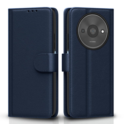  Redmi A3 Blue Vintage Flip Cover