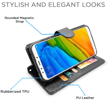 Pikkme black wallet flip cover for Redmi 5 – photo 3