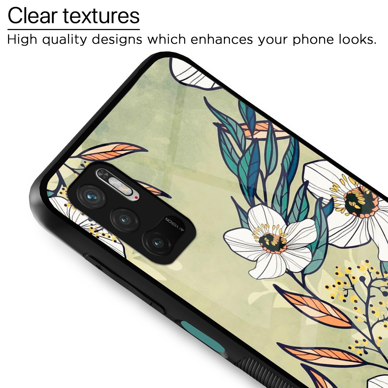 Pikkme Redmi Note 10T/Poco M3 Pro 5G Flower mobile back cover – photo 4