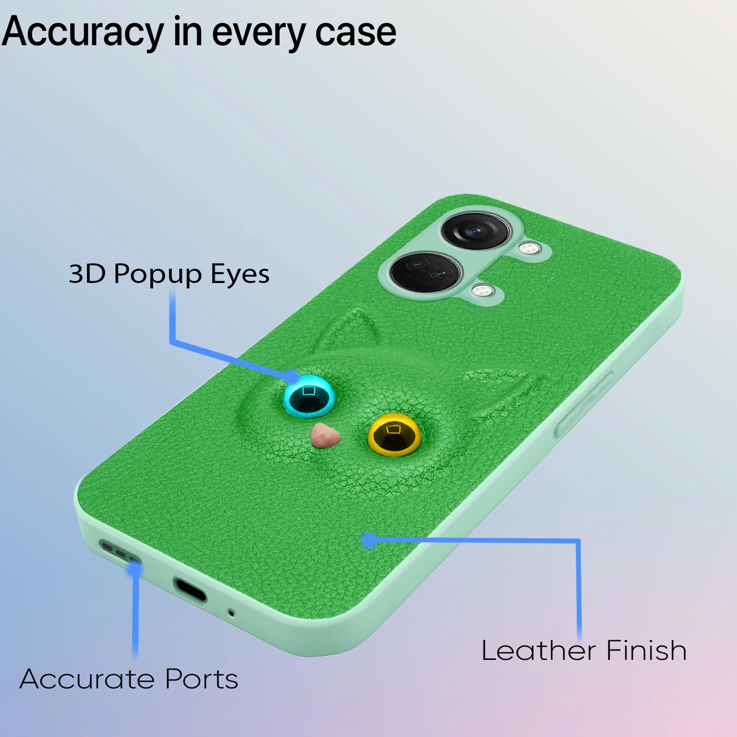 OnePlus Nord 3 5G mobile back cover in green by Pikkme – photo 4