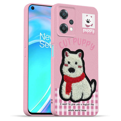 Pikkme OnePlus Nord CE 2 Lite 5G Plush Patch pink back cover