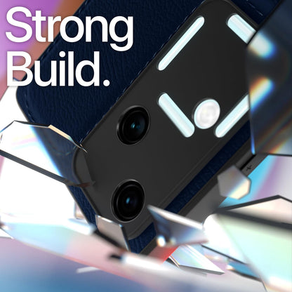 Pikkme Vivo V30 / V30 Pro 5G Leatherback Back Case | Blue
