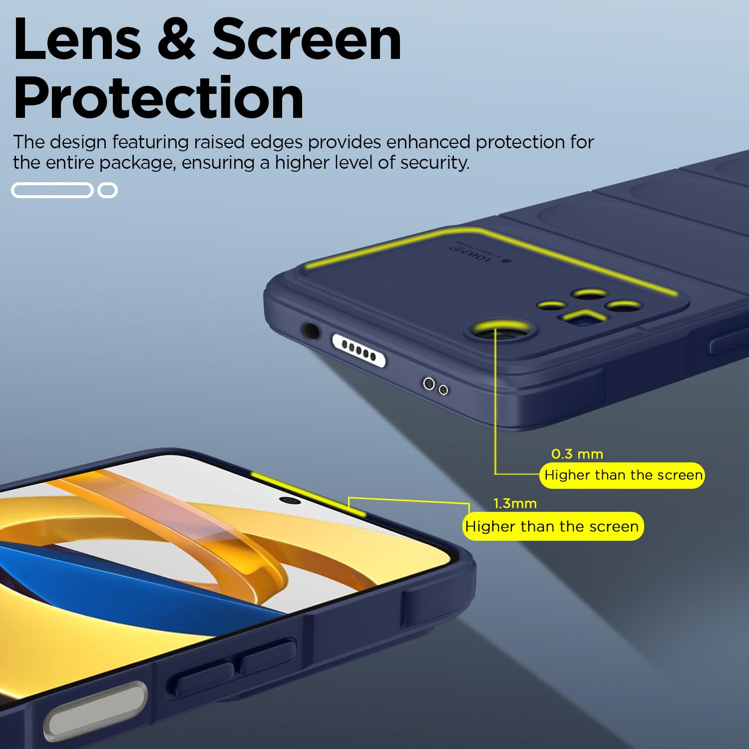 Poco X4 Pro 5G mobile cover in blue by Pikkme – photo 3