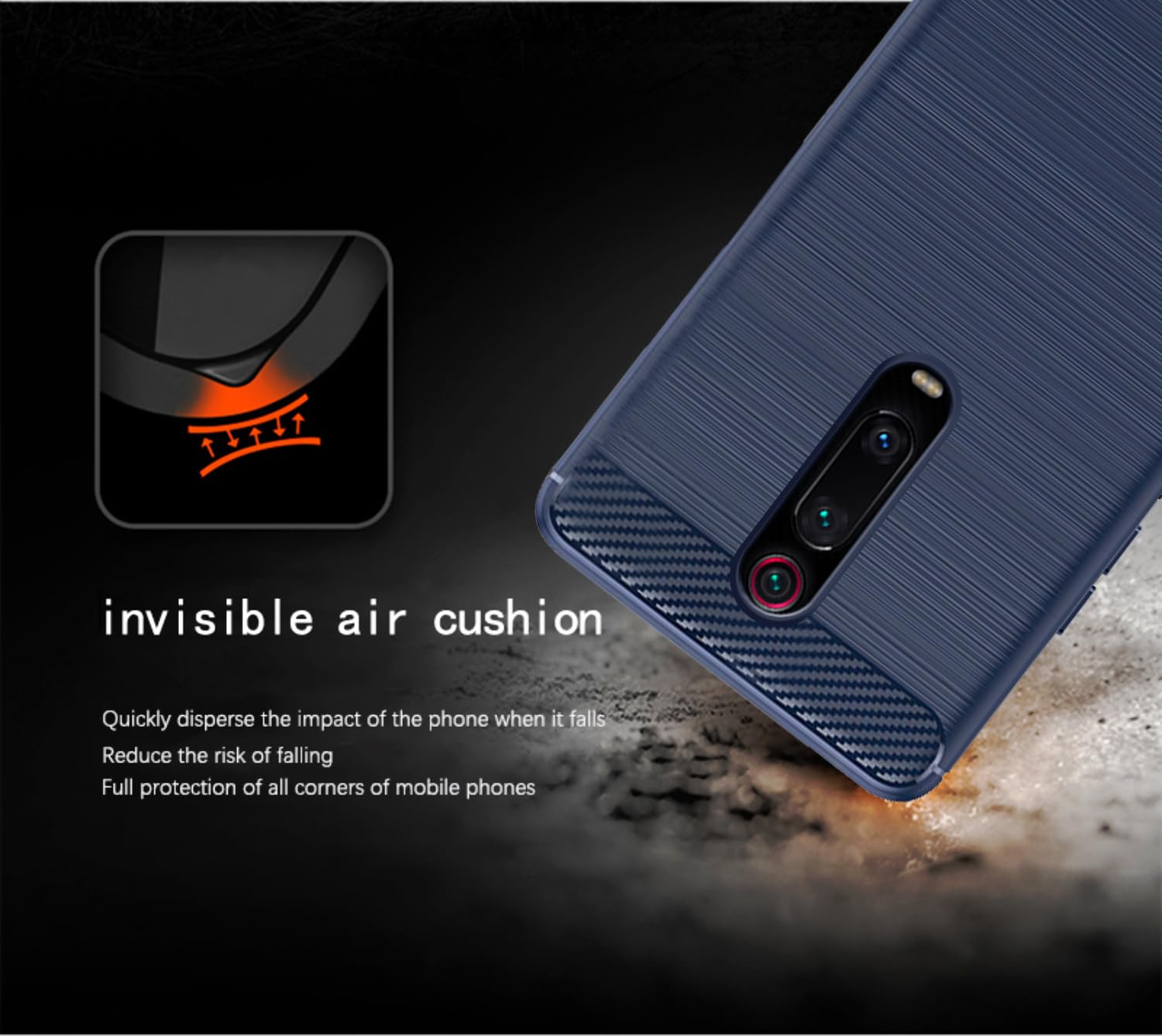 Blue back cover for Redmi K20/K20 Pro – Pikkme – photo 4