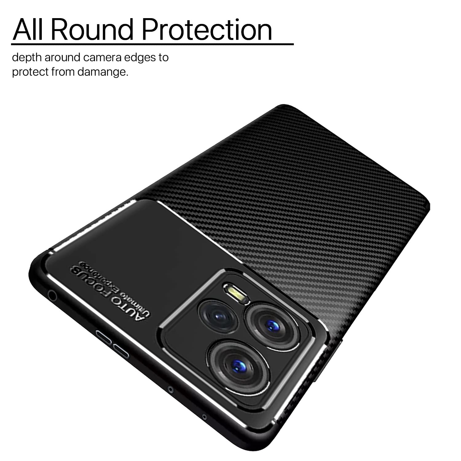 Pikkme black mobile back cover for Redmi Note 12 Pro 5G – photo 2
