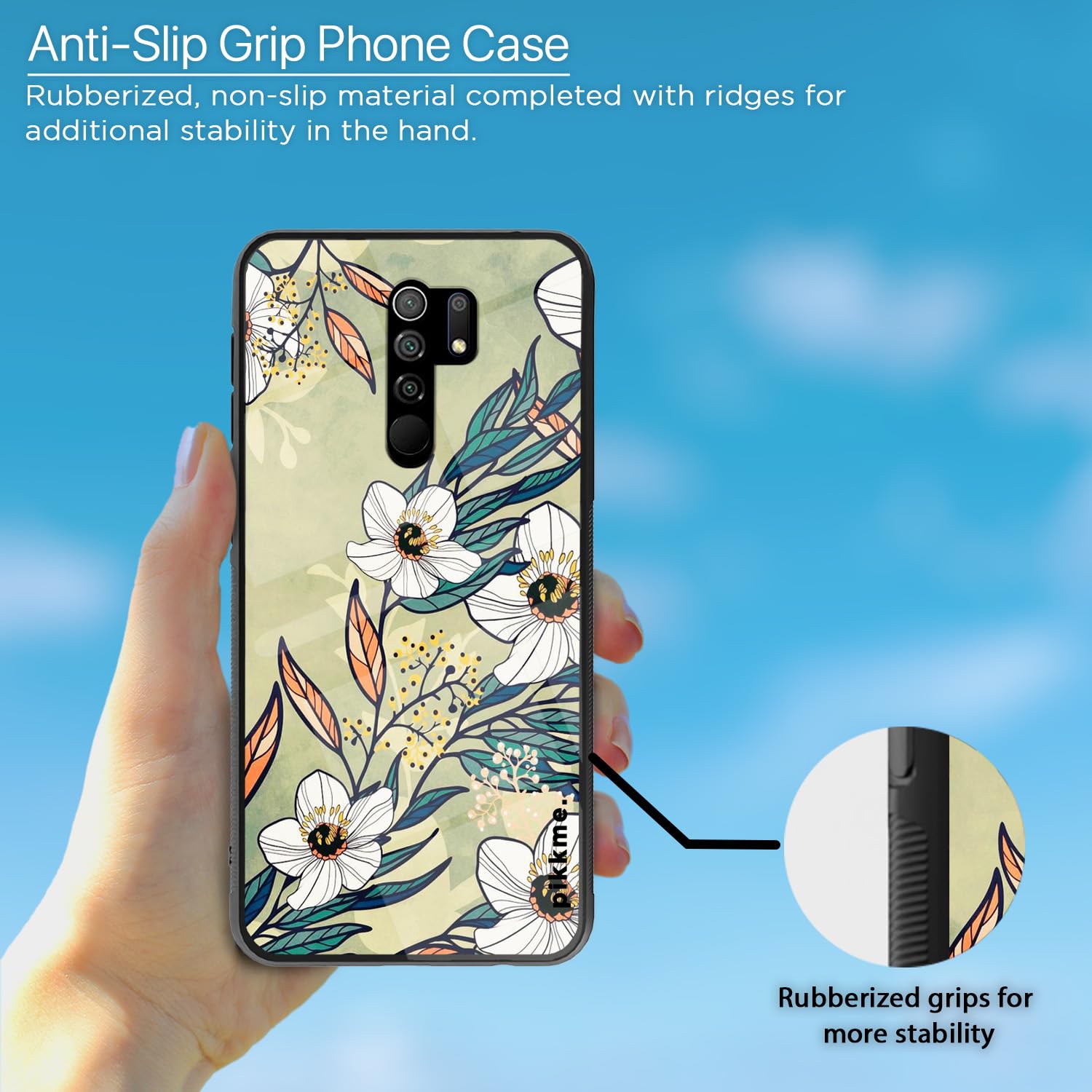 Pikkme Redmi 9 Prime Flower back cover – photo 5