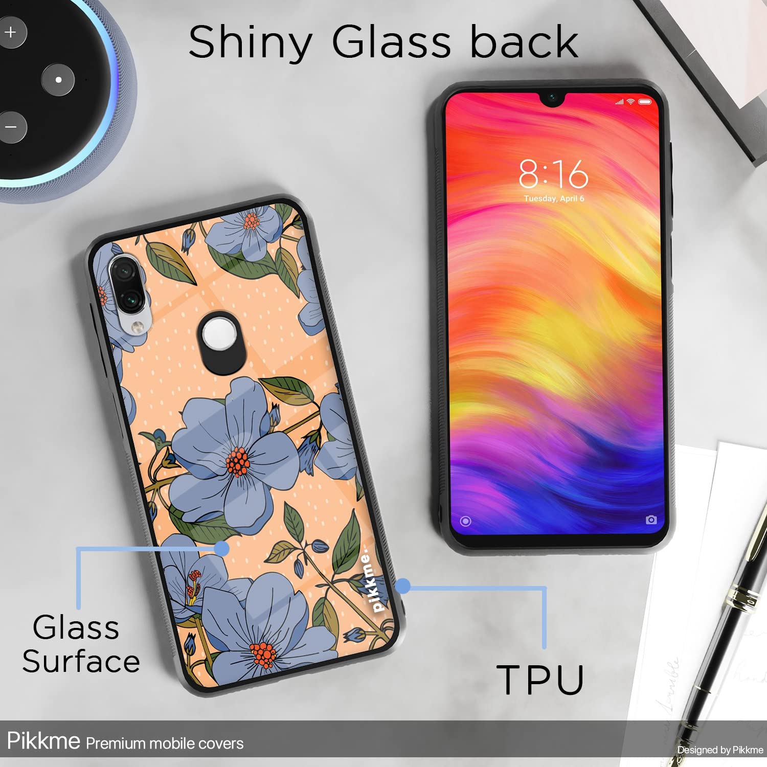 Pikkme Flower mobile back cover for Redmi Note 7/Note 7 Pro/Note 7s – photo 3