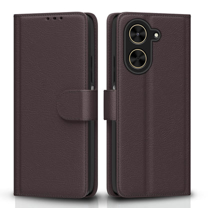 Pikkme Poco C71 / Redmi A5 Vintage Flip Cover (Coffee)