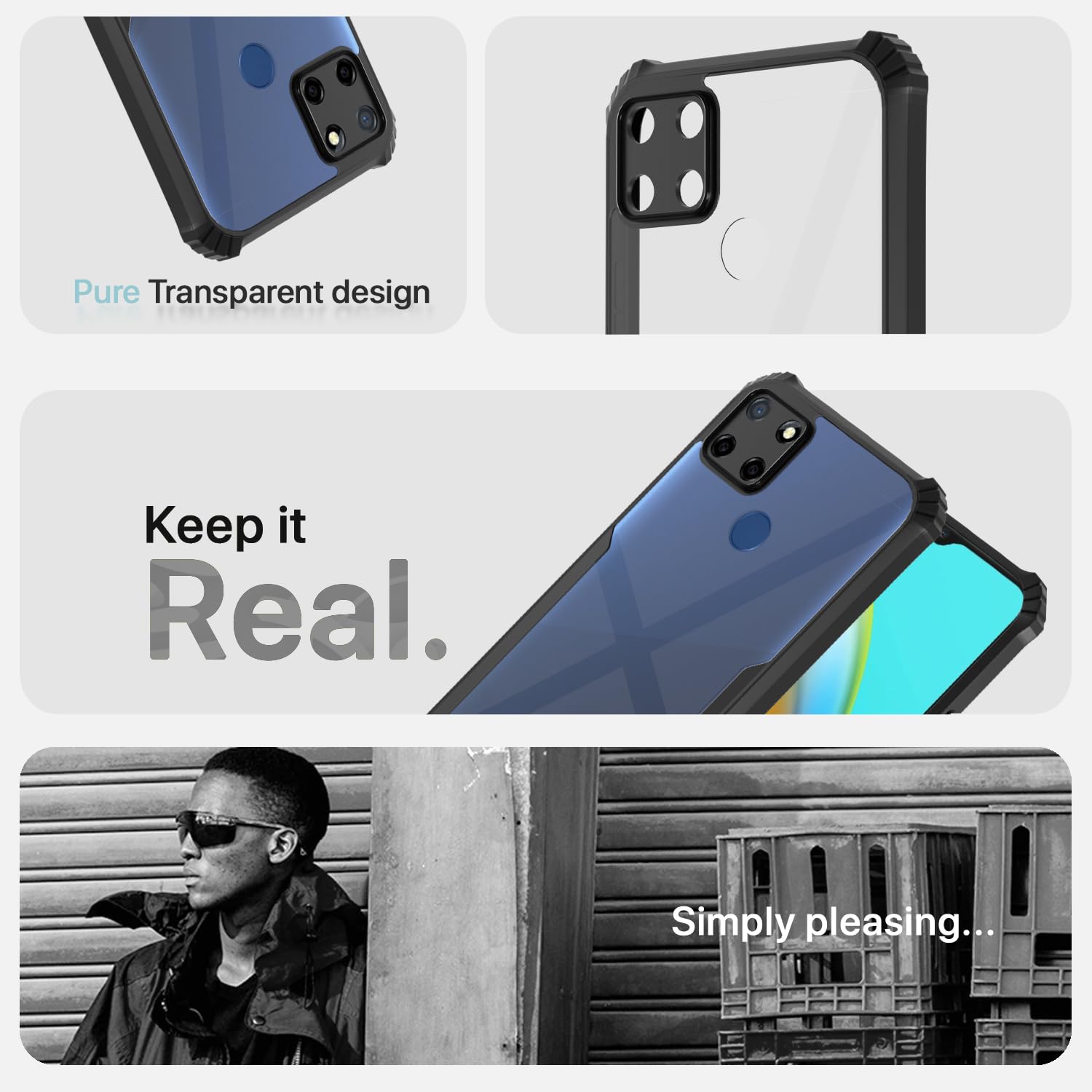 Pikkme black back cover for Realme C25/C25s/C12/Narzo 30A/Narzo 20 – photo 4
