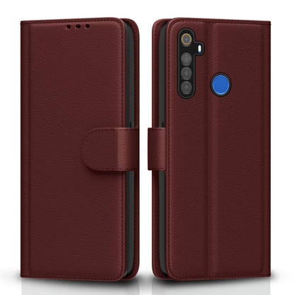Pikkme RealMe 5/5s/5i brown flip case