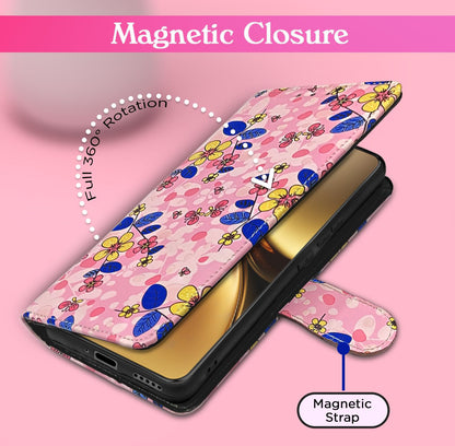Pikkme Vivo X200 Pro 5G pink flower flip case – photo 6