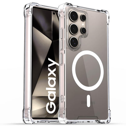 Samsung S24 Ultra 5G MagSafe mobile back cover in transparent mag-safe by Pikkme