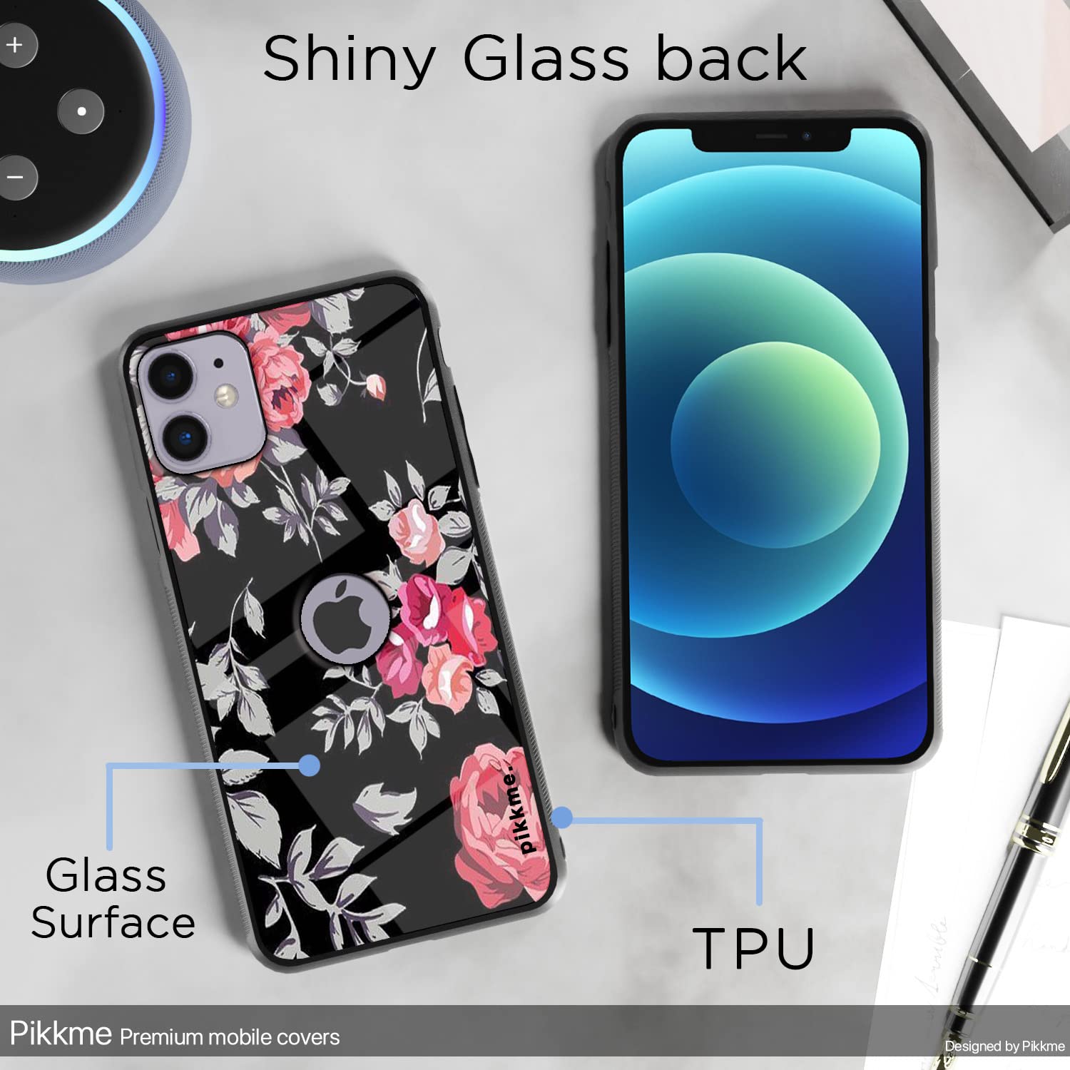 Pikkme Flower mobile back cover for iPhone 12 Mini – photo 3