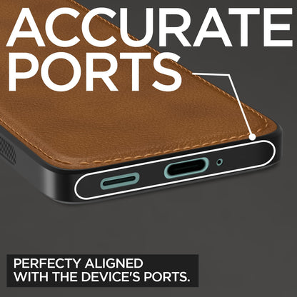 Pikkme Samsung Galaxy A16 5G Leatherback Back Case | Brown