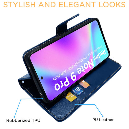 Redmi Note 10 Lite/Note 9 Pro/Pro Max flip cover in blue & brown by Pikkme – photo 5