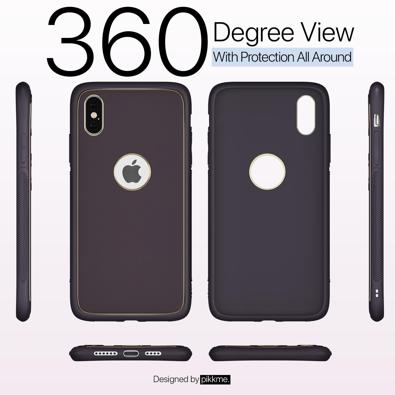 Pikkme purple Chrome mobile cover for iPhone XS Max – photo 3