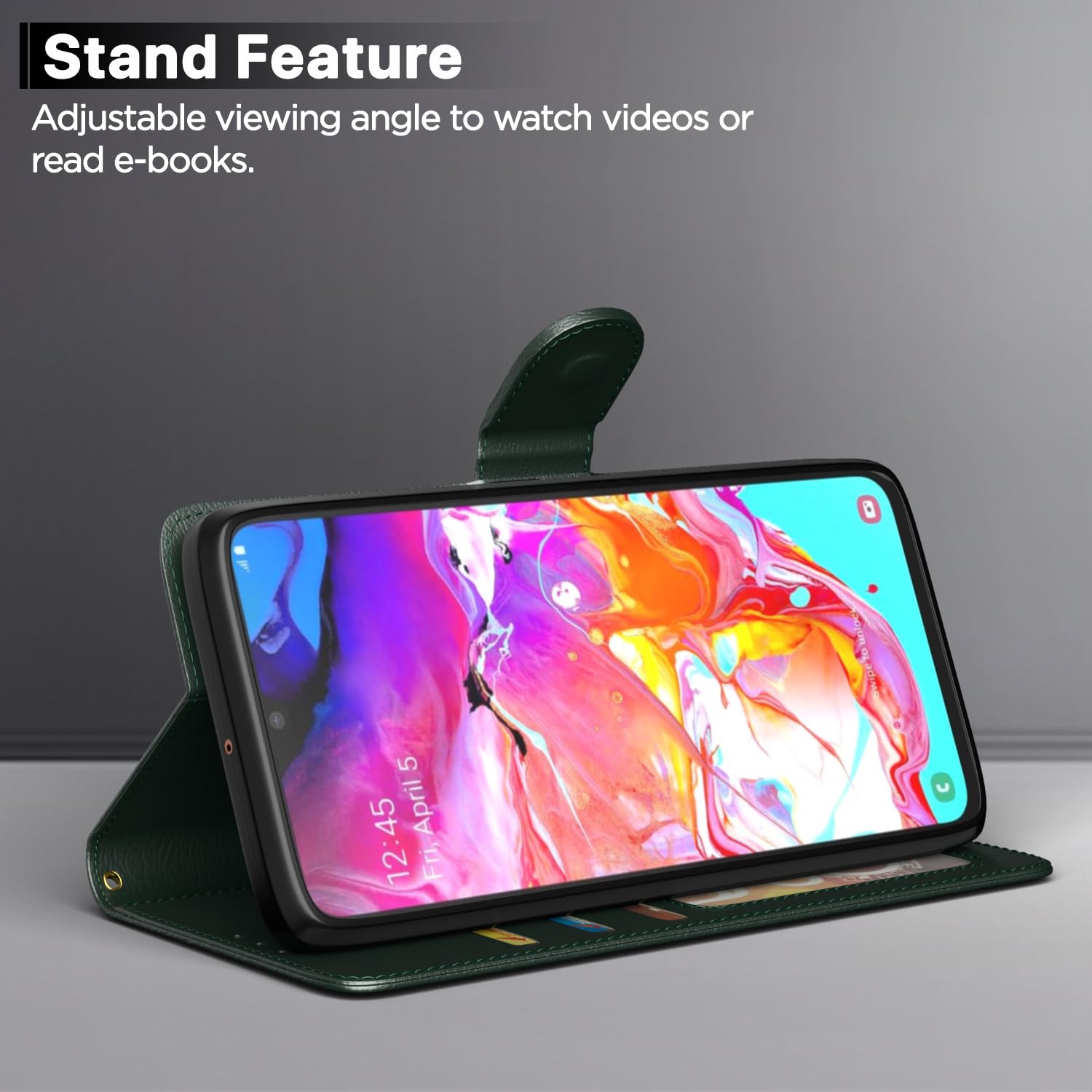 Green Wallet flip cover for Samsung A70/A70s – Pikkme – photo 3