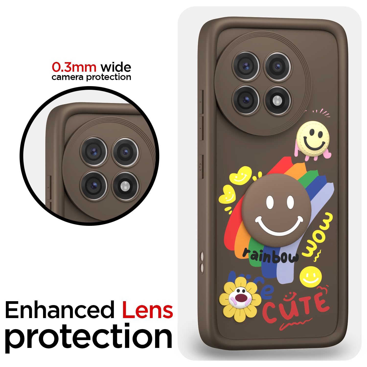 Pikkme OnePlus 13R 5G Soft Silicone brown back cover – photo 5
