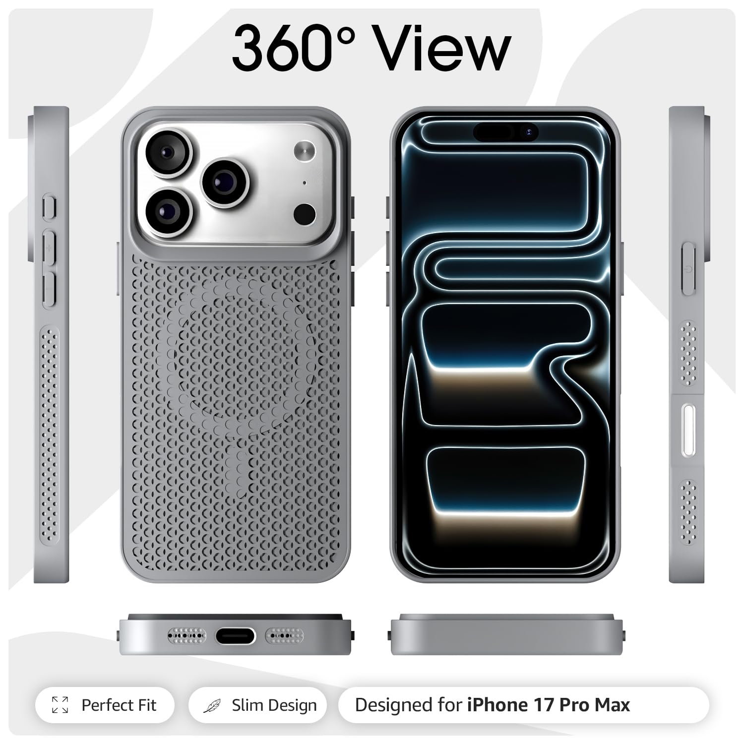 Pikkme iPhone 17 Pro Max MagSafe grey back cover – photo 3