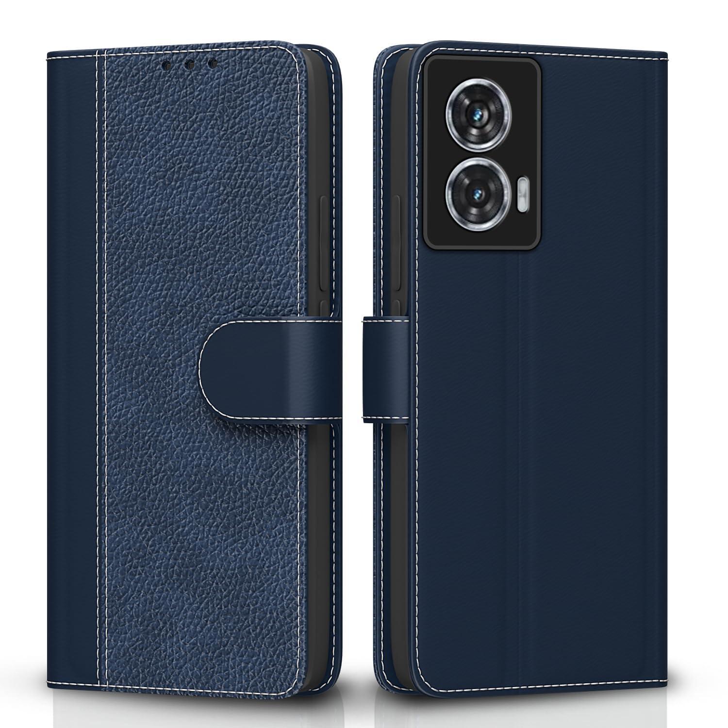 Moto Edge 50 Fusion/G96 5G mobile flip cover in blue by Pikkme