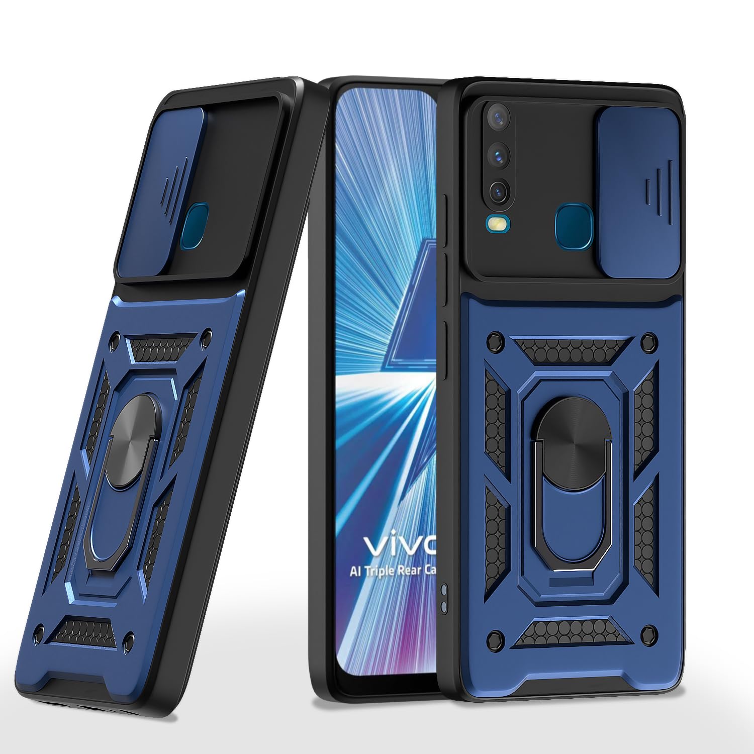Pikkme Vivo Y12/Y15/Y17/U10 blue phone cover