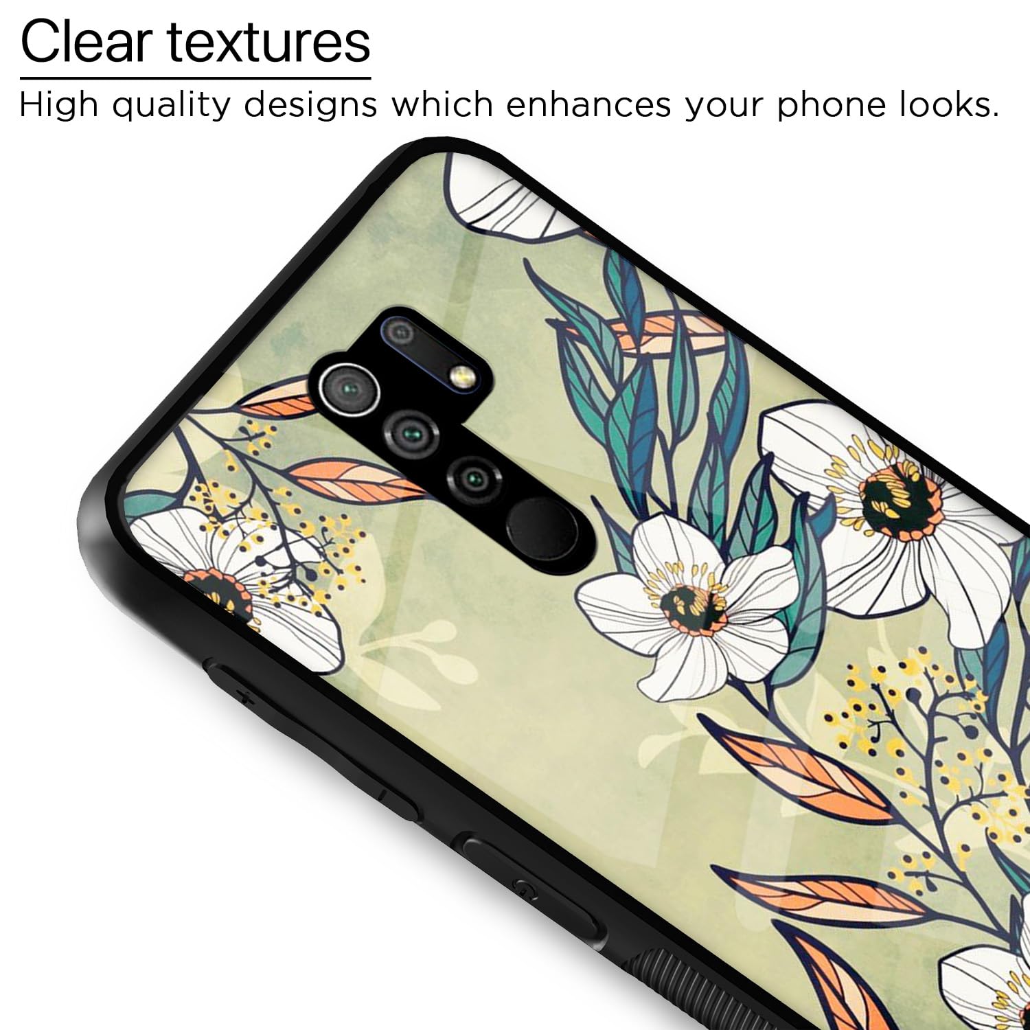 Pikkme Flower mobile back cover for Redmi 9 Prime – photo 4