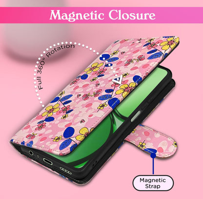 Pink flower flip case for Realme C63 4G – Pikkme – photo 6
