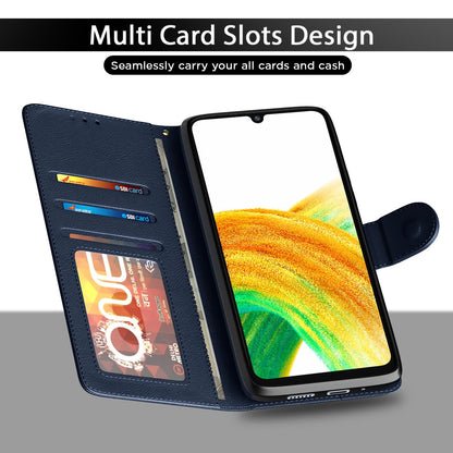 Pikkme Samsung A33 5G blue wallet flip cover – photo 5