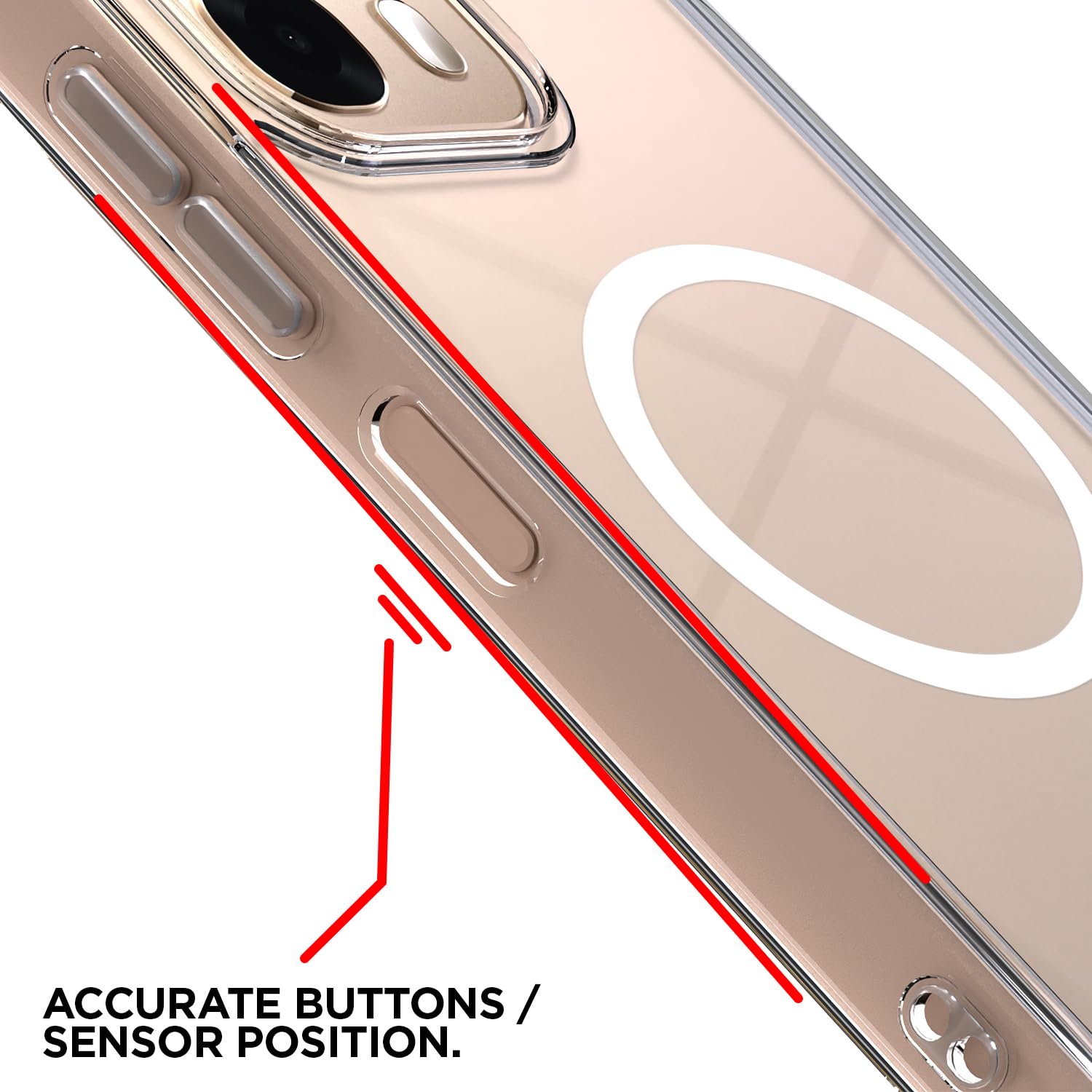 Oppo A6 Pro 5G mobile cover in transparent mag-safe by Pikkme – photo 6