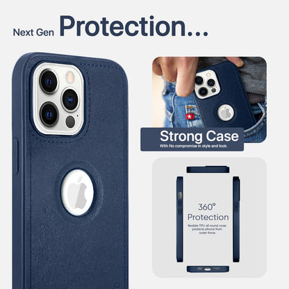Pikkme iPhone 13 Pro Max Leather blue mobile cover – photo 7