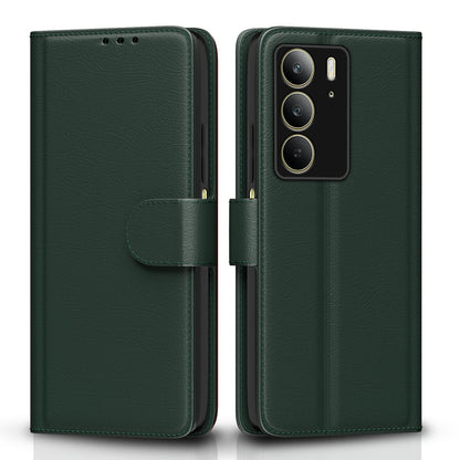 Realme C75 Wallet mobile flip cover in green by Pikkme