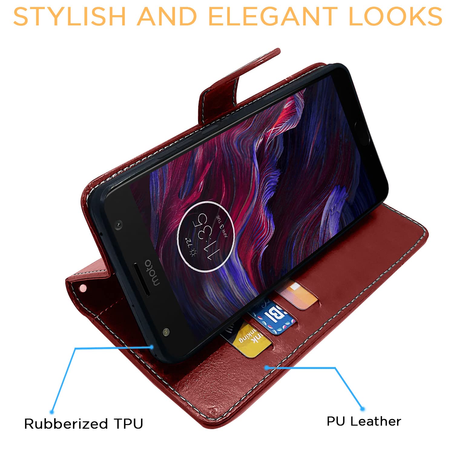 Pikkme Moto X4 Magnetic brown & coffee flip case – photo 5