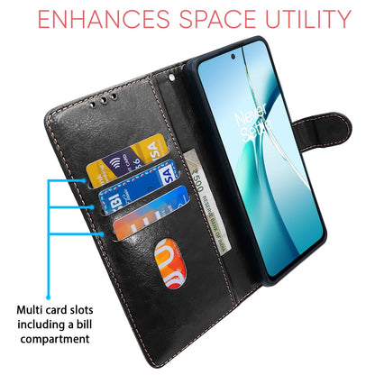 Pikkme black & brown mobile flip cover for OnePlus Nord CE 4 Lite 5G – photo 4